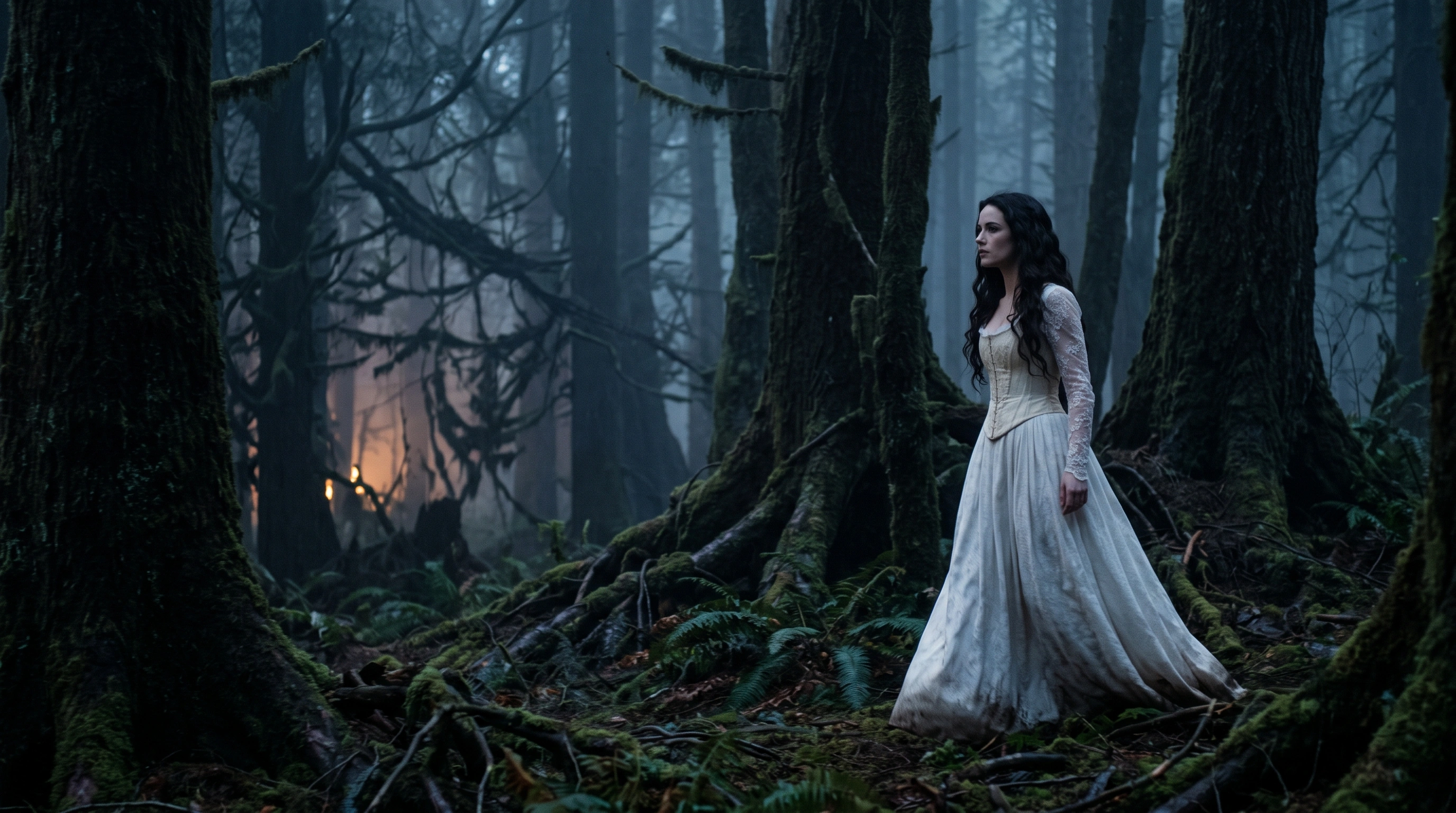 A heroine in the misty forest